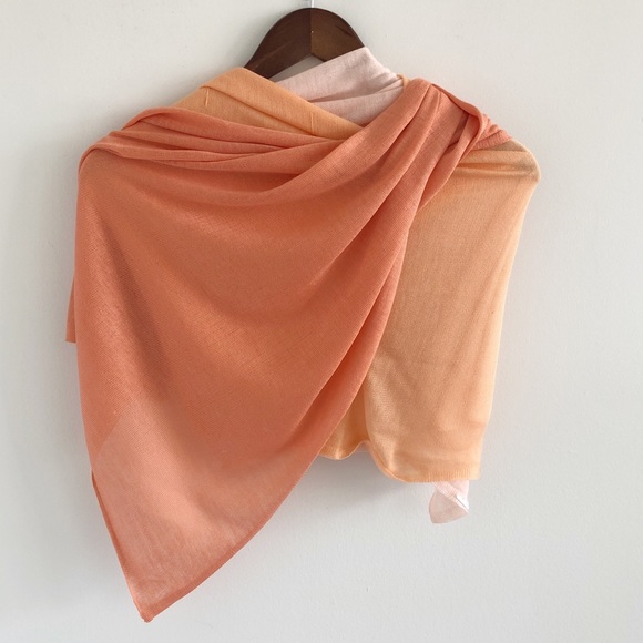 Accessories - Colorblock Stripe Scarf Lightweight